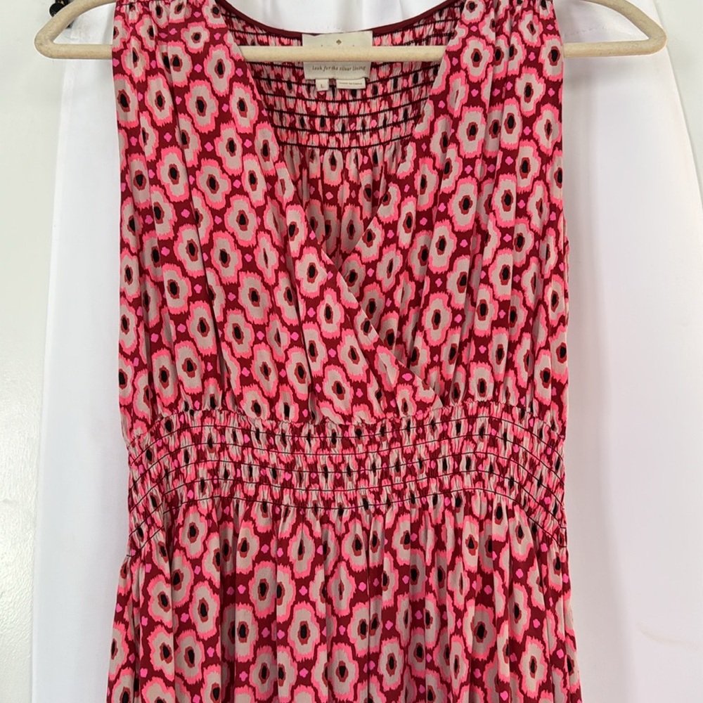 KATE SPADE Summer Pink Sleeveless Midi Dress